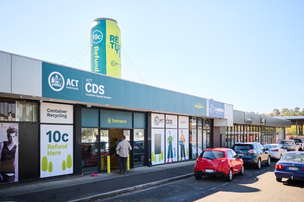 Can and bottle recycling at Phillip - ACT Container Deposit Scheme