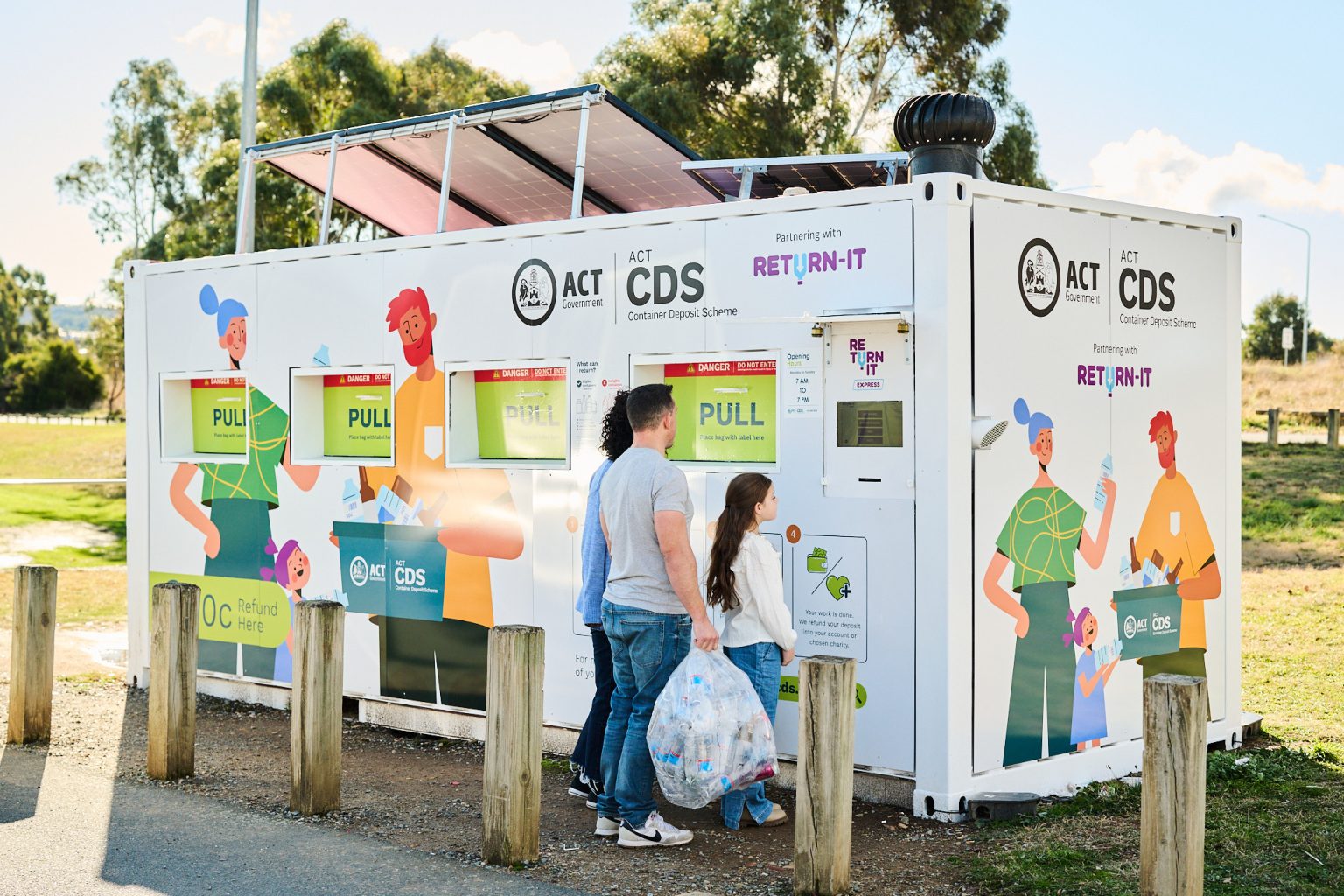 Can and bottle recycling at Amaroo Playing Fields - ACT CDS